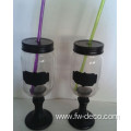 New design 350ml redneck wine glass with straw